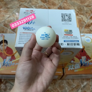 Quả bóng bàn Doublefish luyện tập 40+100 quả 1 sao hàng chính hãng