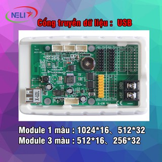 Card BX XU2L, card module led BX X-U2L 2 tầng module 1 màu, 3 màu truyền dữ liệu qua USB tương tự dòng BX 5U0.