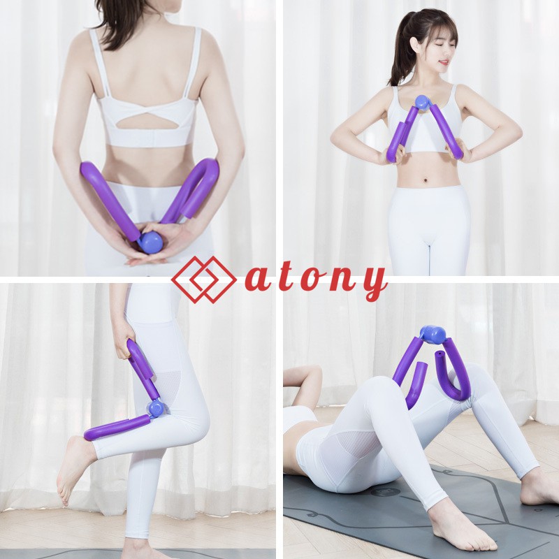 Phụ Kiện Tập Thể Hình Full Body - Hỗ Trợ Tập Yoga, Gym, Tập Đùi, Tập Bắp Tay, Ngực, Lưng, Hông, Chân (Màu Tím)