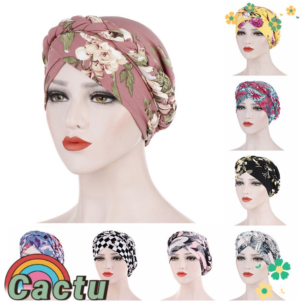Mũ Trùm Đầu Bằng Cotton Mềm In Họa Tiết Hoa Dành Cho Nữ