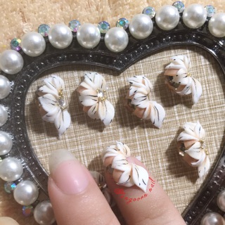 Hoa bột nail hoa len phom ôm móng sét 10hoa như ảnh giá 120k từ 100bông giá tốt