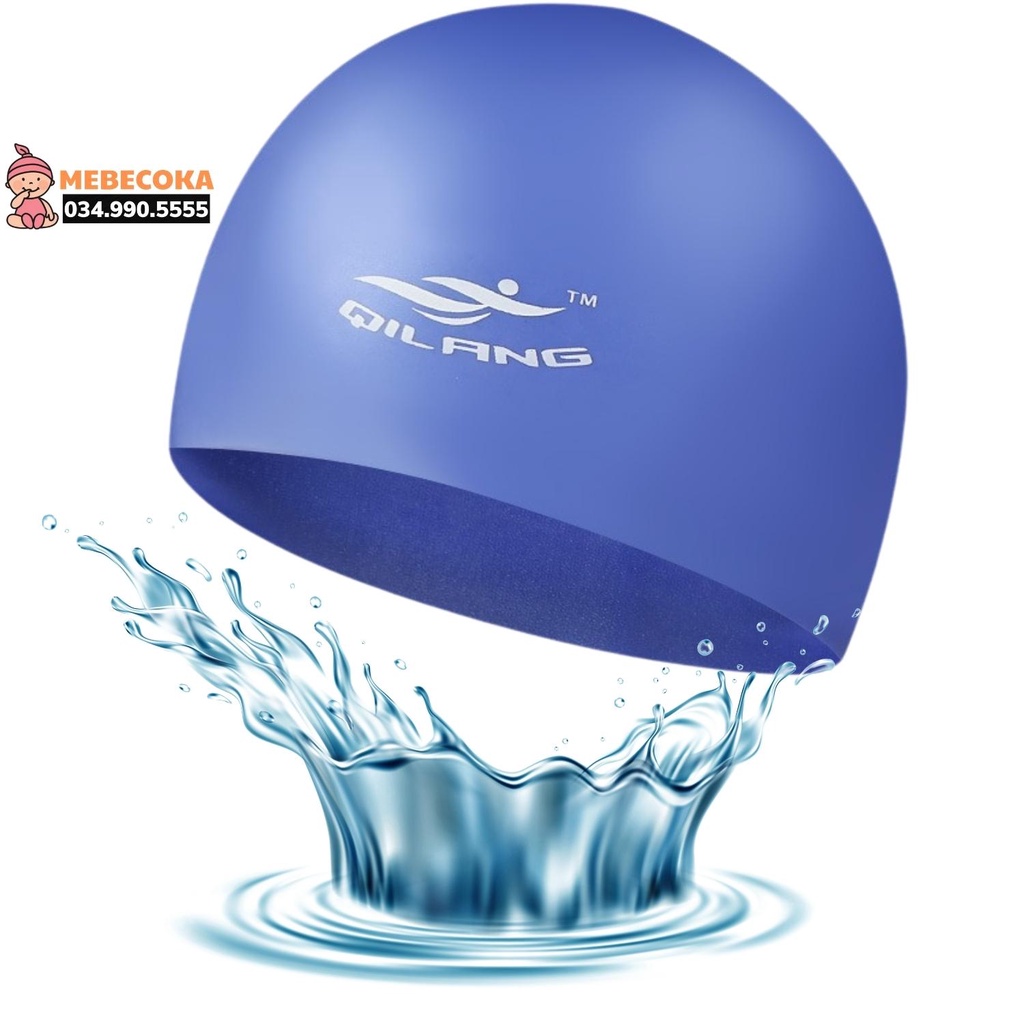 Mũ bơi, nón bơi cho bé từ 3 tuổi, mũ bơi Trẻ Em và Người Lớn, Chất liệu Silicone cao cấp CHỐNG NƯỚC 100%