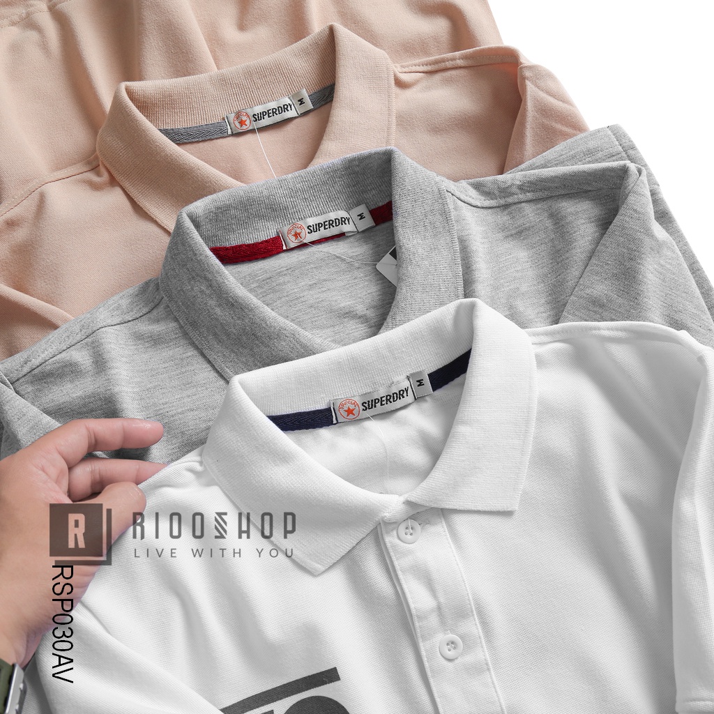 Áo nam polo ngắn tay, áo phông có cổ cho nam SUPER RSP030 form rộng, đẹp, chất lượng, cao cấp, tay ngắn, đơn giản