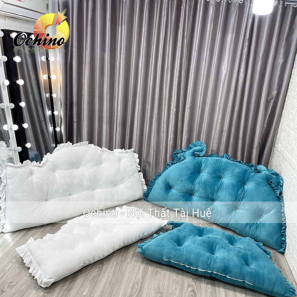 Gối Tựa Đầu Giường, Đệm Đầu Giường Mẫu Hoàng Gia Chữ Nhật Handmade 1M2-55 Và 1M6-75 ( Ảnh Thật Và Video)