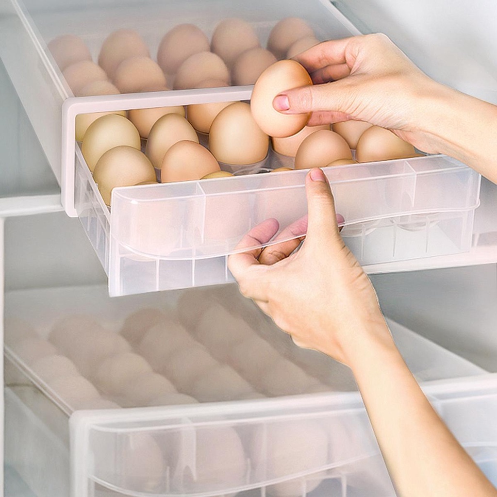 Hộp Đựng Trứng Bằng Nhựa Có Ngăn Kéo Giá Đỡ