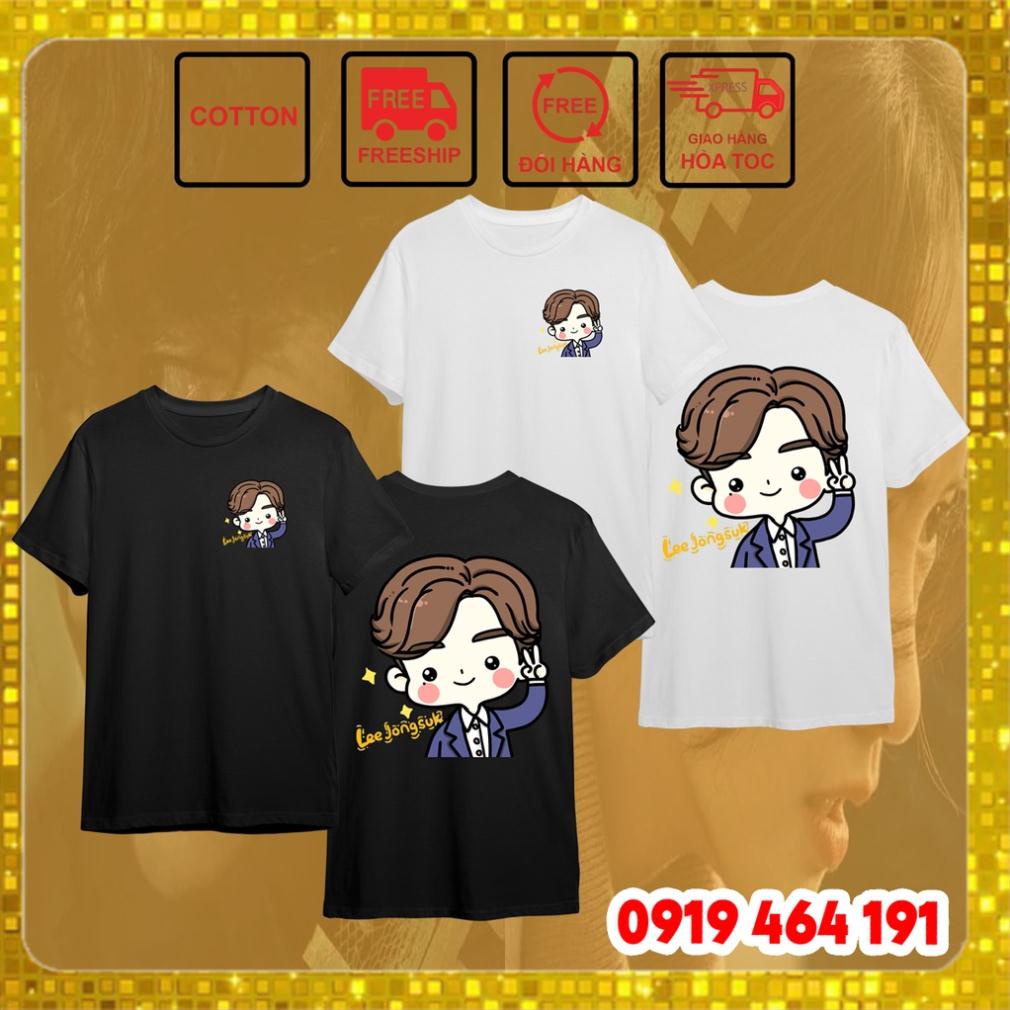 Áo thun Lee Jong suk , áo thun big mouth, big mouse, phong cách hàn quốc, nam nữ unisex, vải mịn mát