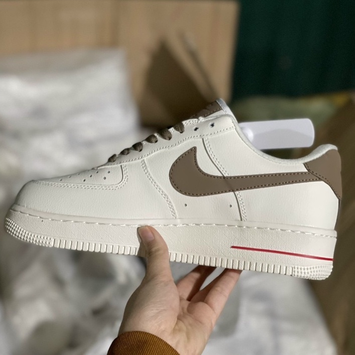 [ Thanh Lí ]Giày_Nike Trắng vệt đen Air Force 1, Af1 white black nam và nữ