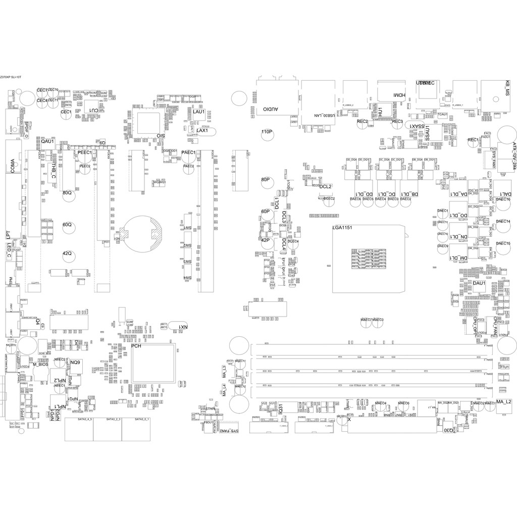 Sơ đồ mạch Boardview PDF mainboard GA-Z370XP SLI Rev 1.0 GA Z370XP SLI