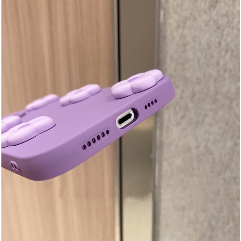 ỐP GẮN STICKER HOA TÍM NỔI SIÊU XINH ĐỦ DÒNG ĐT IPHONE SAMSUNG OPPO VIVO XIAOMI