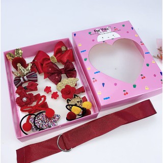 Set 18 Món Kẹp Tóc Buộc Tóc ( Có Hộp )
