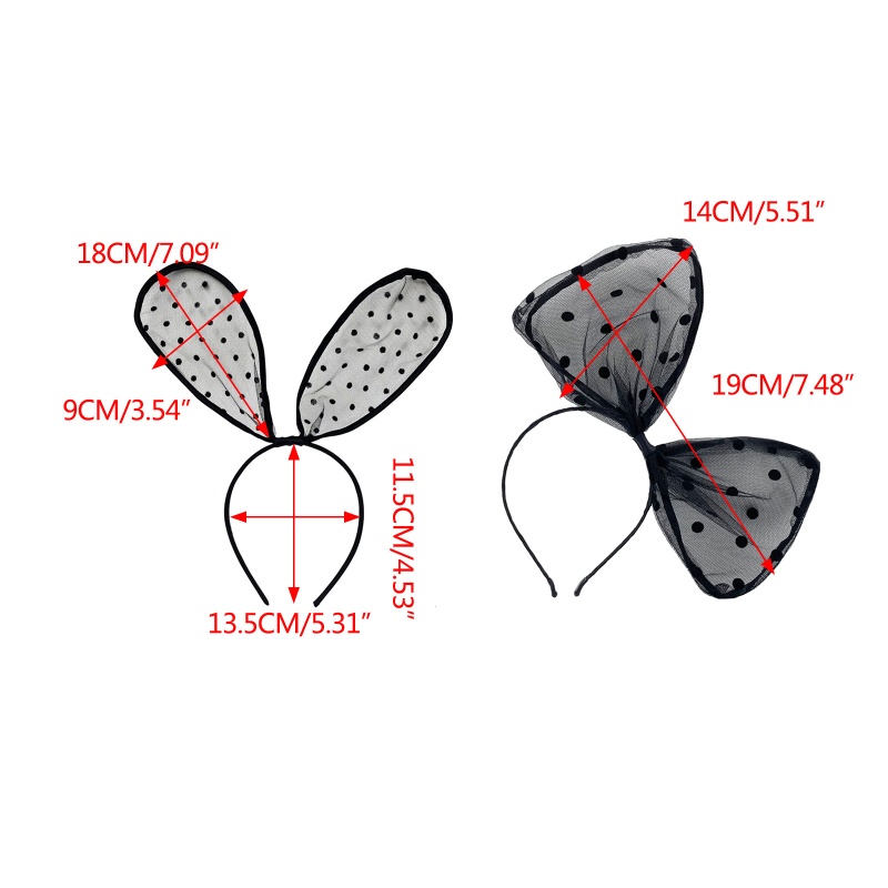 Băng Đô Tai Thỏ Hoạt Hình Hóa Trang Dự Tiệc