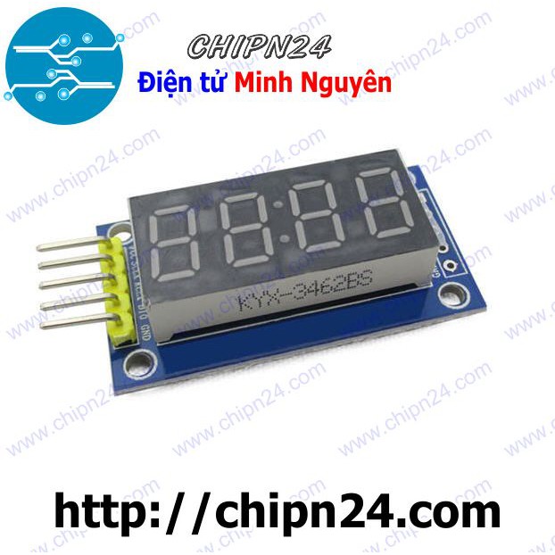 [1 CÁI] Module 4 Led 7 đoạn 0.36 ich kiểu Đồng Hồ dùng IC 74HC595