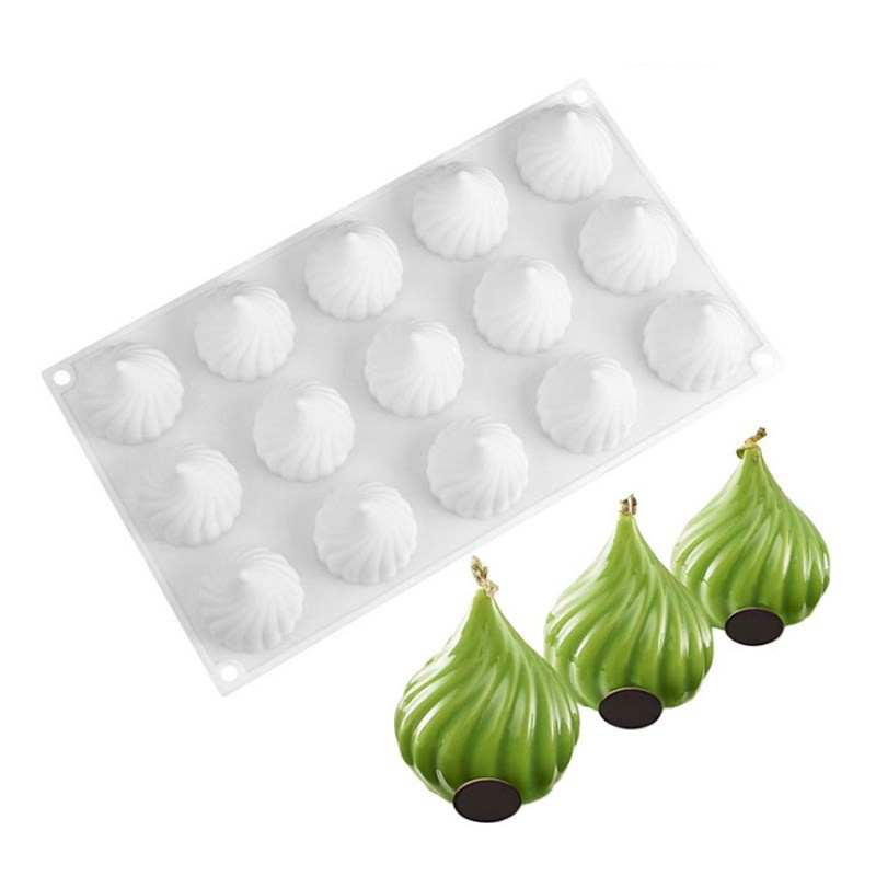 Khuôn Silicone 15 Lỗ Dùng Làm Bánh Mousse/Socola/Tráng Miệng