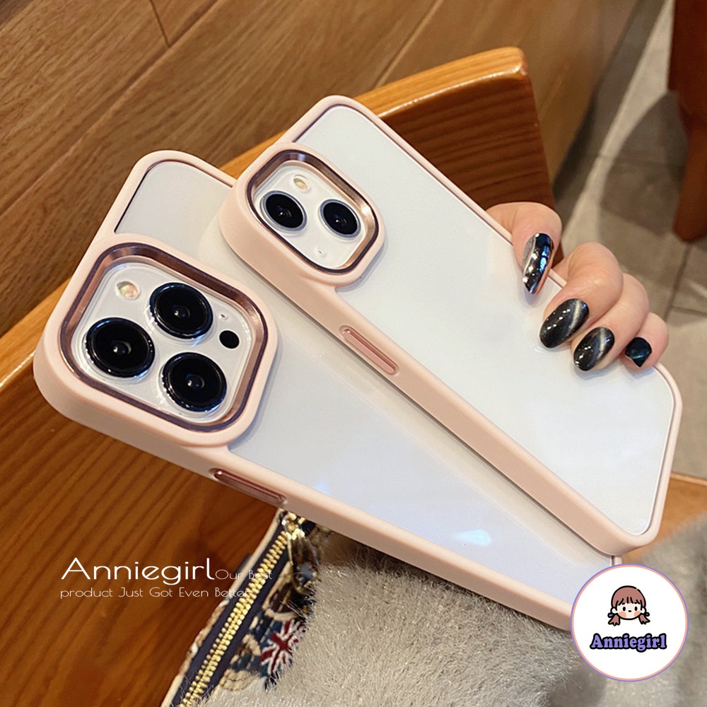 Ốp Điện Thoại Silicon Chống Sốc Mạ Màu Hồng Cho IPhone 14 13 12 11 Pro Max 8 7 Plus X XS XR