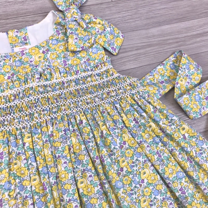 ĐẦM SMOCK NƠ VAI