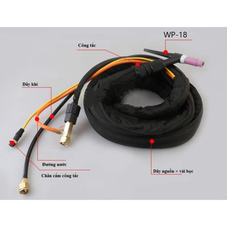 Đầu chuyển đổi KENBY cho súng hàn TIG làm mát nước WP-18