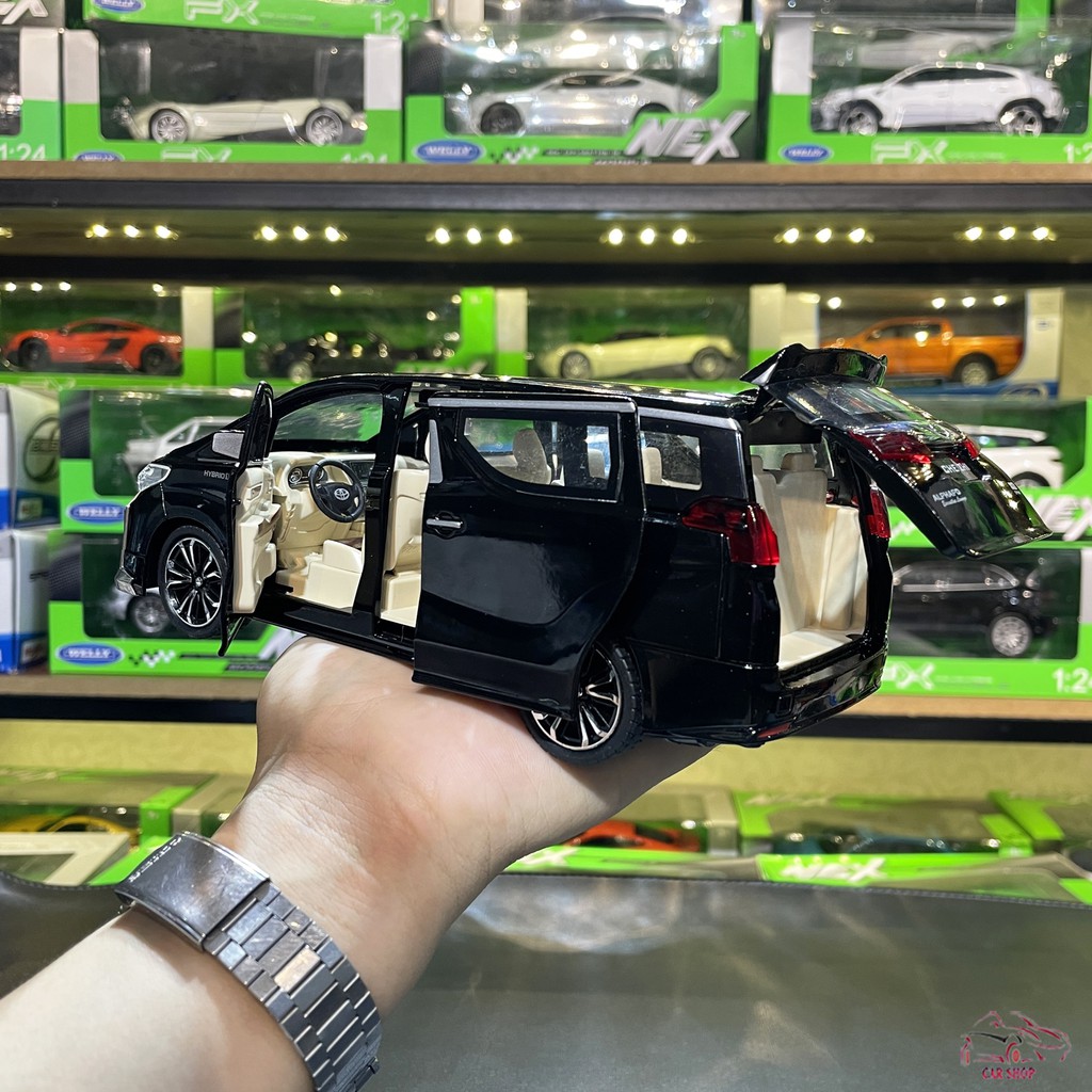 Mô hình xe sắt Toyota Alphard tỉ lệ 1:24 hãng Chezhi