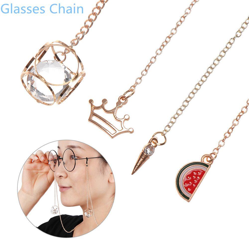EUTUS Dây Xích Kim Loại Đeo Mắt Kính Đọc Sách Thời Trang