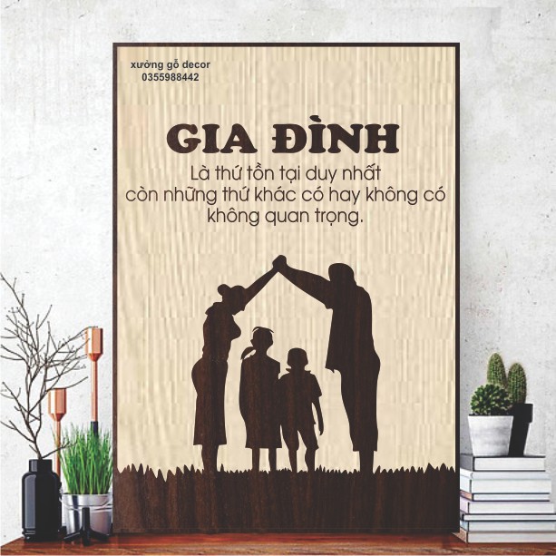 Tranh Treo Tường Câu Nói Hay Về Gia Đình Trang Trí Nhà Cửa, Decor Nội Thất Giá Rẻ