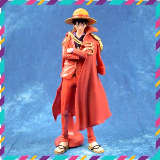 Mô hình One Piece luffy Mũ Rơm Áo Choàng Đỏ - Hàng Cao Cấp, Cao 25cm - Tượng  Figure Mô Hình One Piece