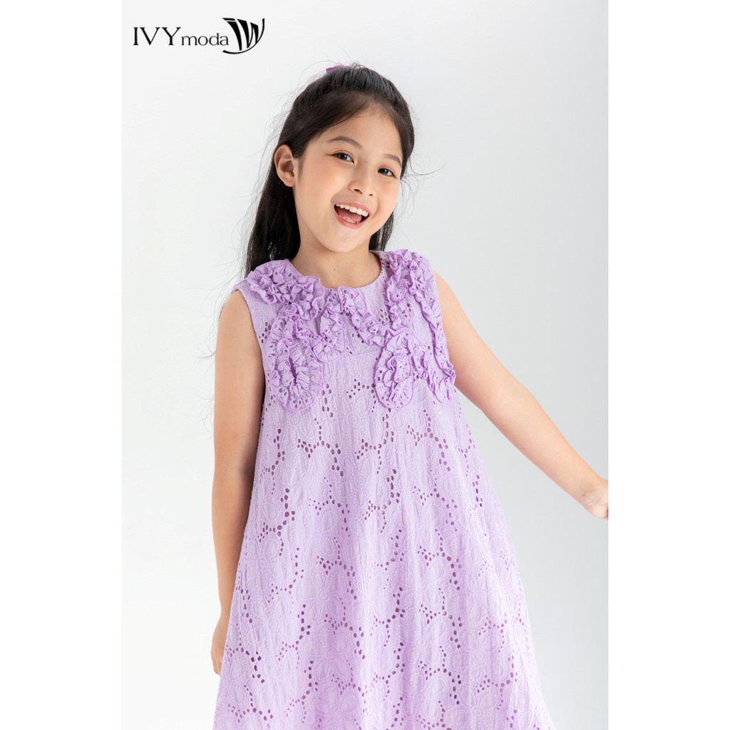 Đầm thô chữ A bé gái IVY moda MS 41G1245