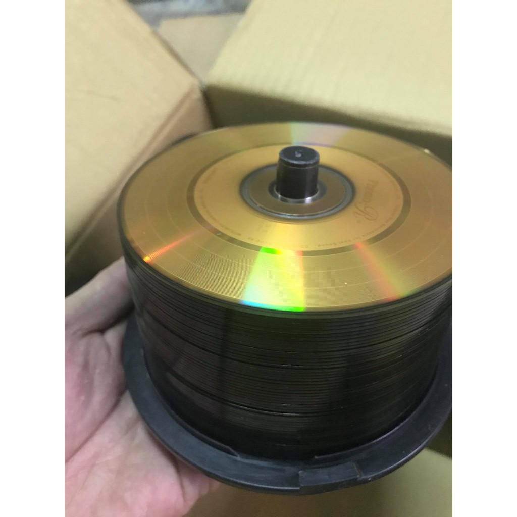 Lốc 50 chiếc đĩa cd phono misubishi audio đĩa trắng để chép