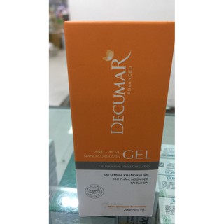 DERCUMAR ADVANCED ANTI - ACNE NANO CURCUMIN GEL 20G - GEL NGỪA MỤN-MP1