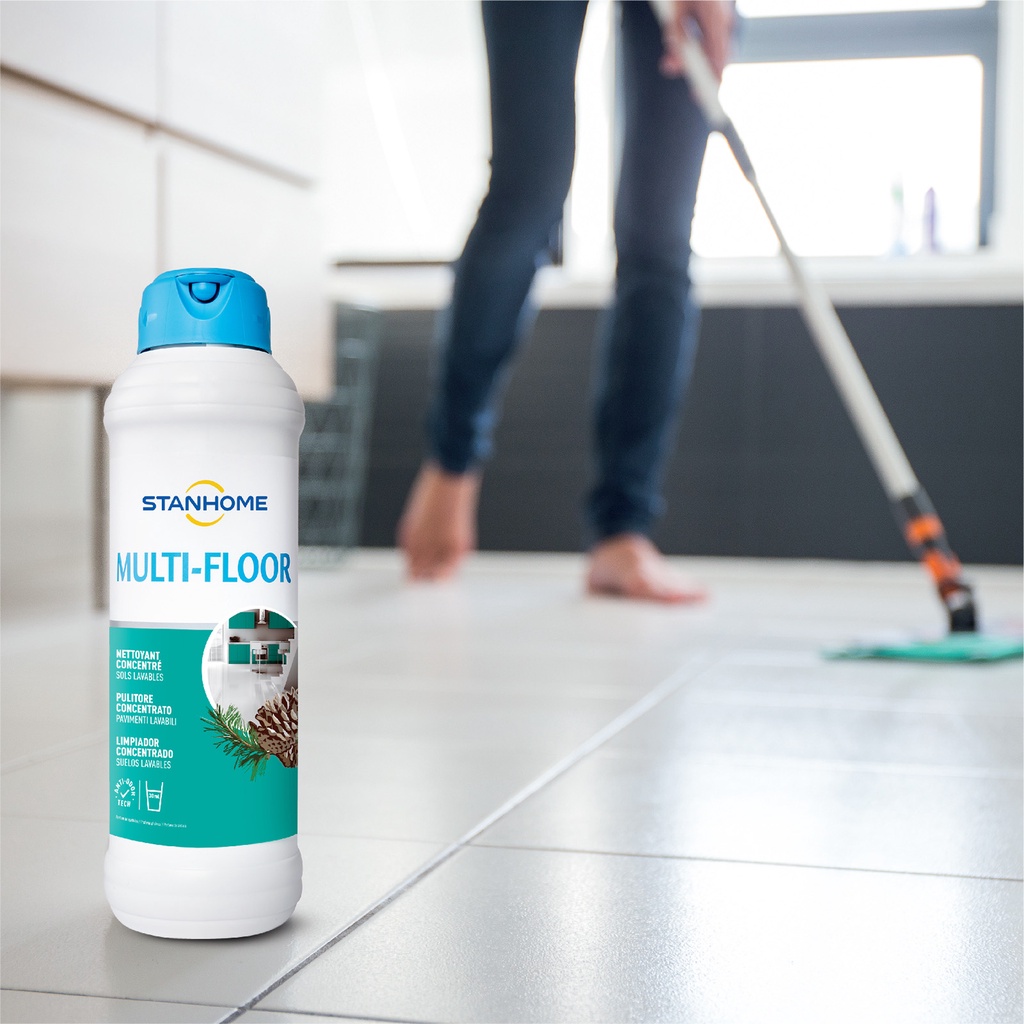 Nước lau sàn đậm đặc hương tuyết tùng Stanhome Multi-floor frosty pine 1000ml