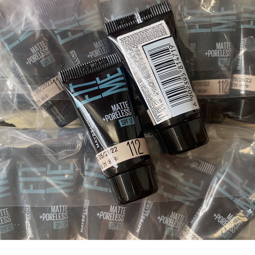(mini 5ml) Kem Nền Mịn Nhẹ Kiềm Dầu Fit Me Maybelline New York Matte Poreless Foundation