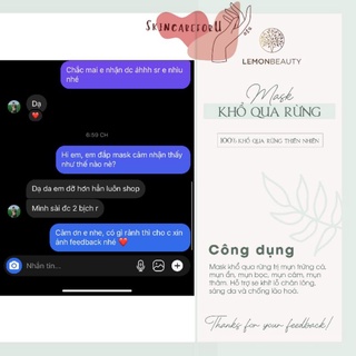LEMONMASK-BỘT KHỔ QUA RỪNG HANDMADE