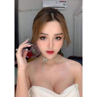 VÒNG CỔ HỒ ĐIỆP ĐÁ TRẮNG