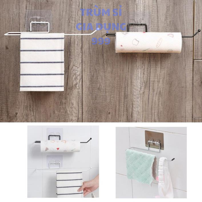 giá treo cuộn giấy nhà bếp, iá Móc Inox Dán Tường Treo Cuộn Khăn Giấy Nhà Bếp, Cuộn Giấy Vệ Sinh, Treo Khăn Bền Chắc