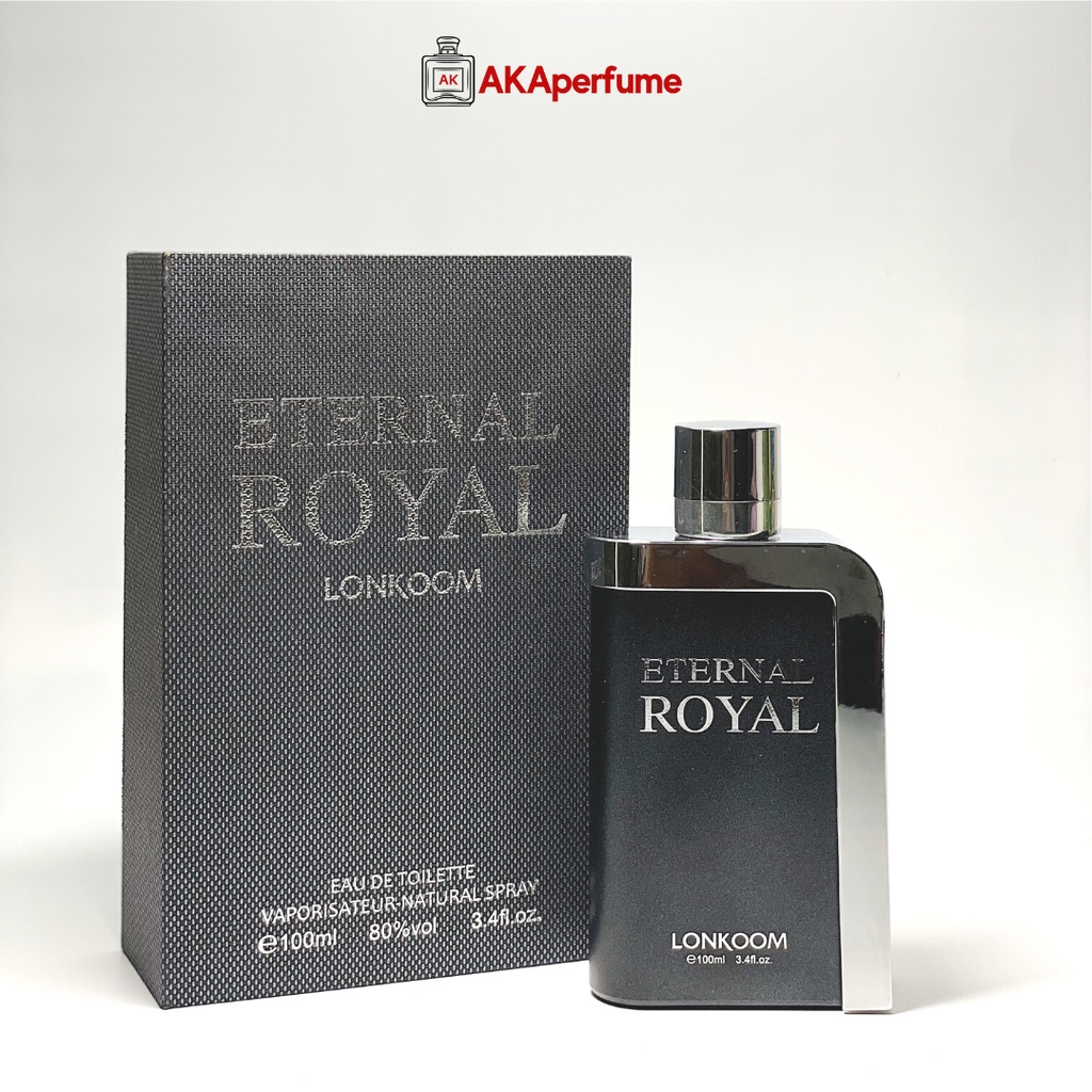Nước Hoa Nam Chính Hãng Lonkoom Hiệu Eternal Royal 100ml Hương Thơm Nhẹ Nhàng Bền Mùi - Akaperfume.store