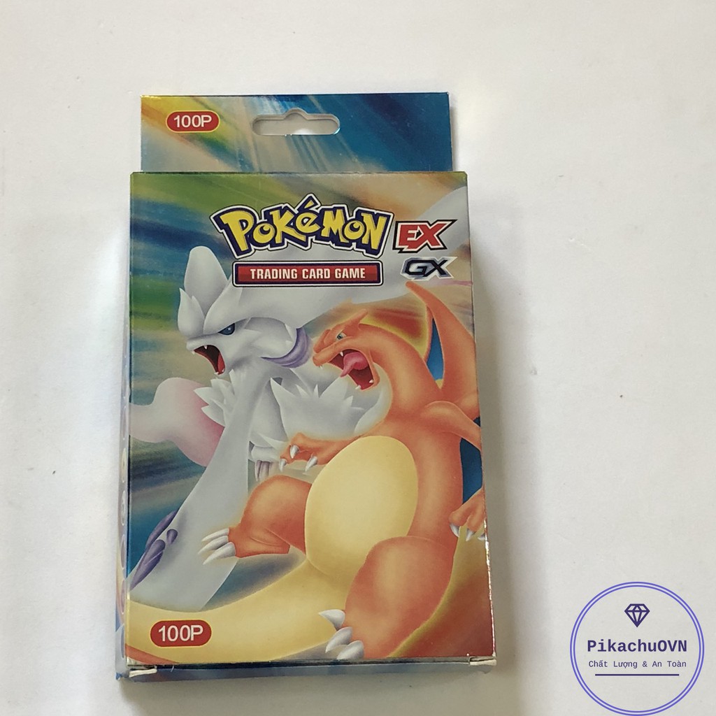 Bộ Thẻ Bài Pokemon 100 thẻ / bộ (bao gồm 59 thẻ EX + 1 thẻ năng lượng + 20 thẻ Mega + 20 thẻ GX) Cao Cấp