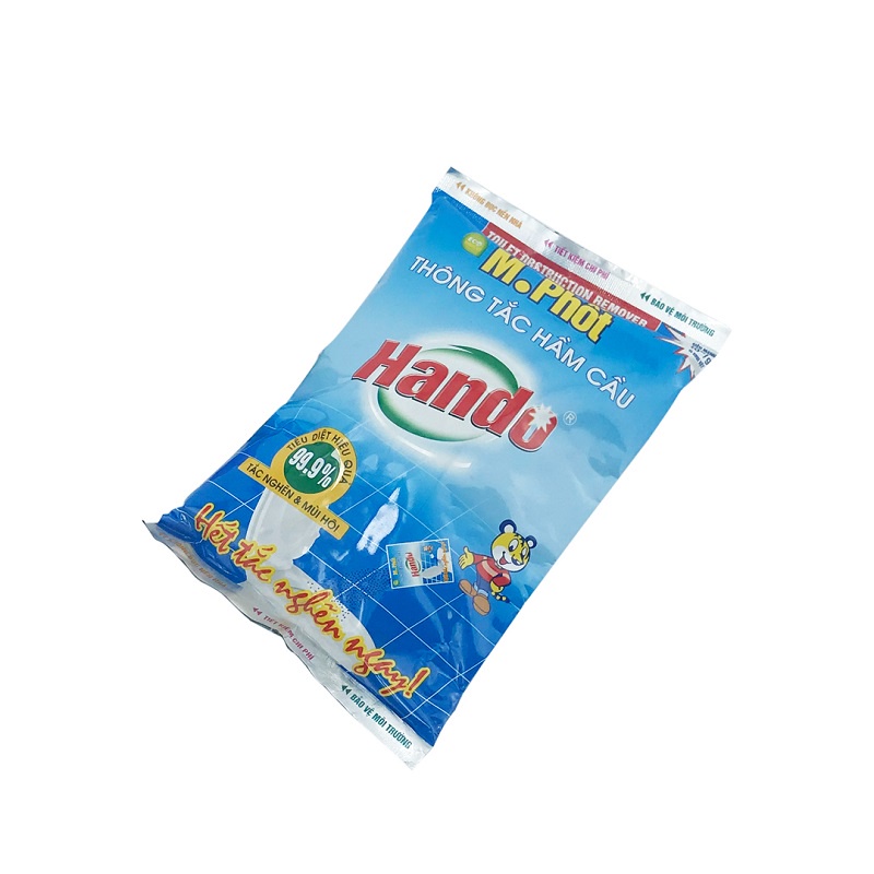 Gói bột thông tắc khử mùi hầm cầu M. phốt Hando 300g