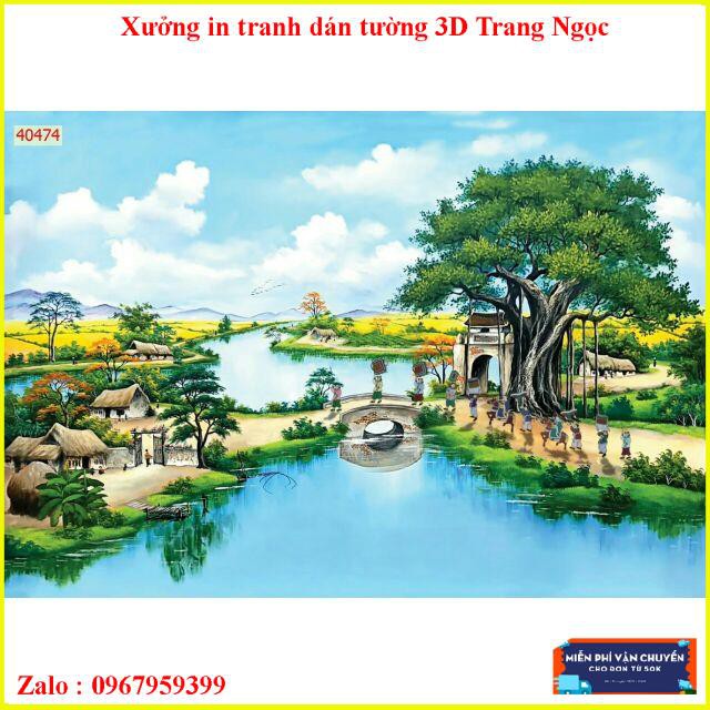 Tranh dán tường vinh quy bái tổ