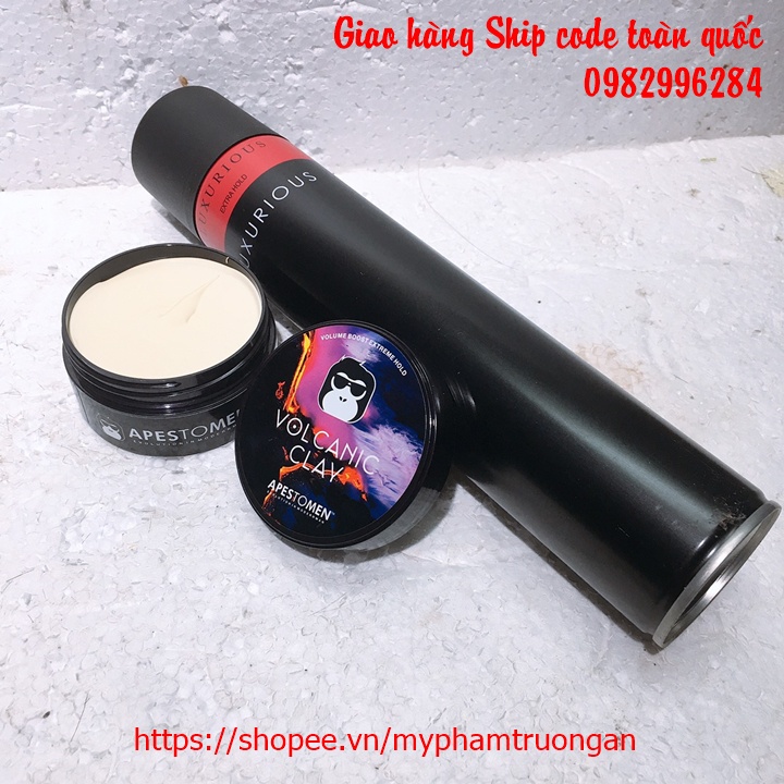 Combo Gôm Sáp Vuốt Tóc Nam Mẫu Mới và Gôm Keo Xịt Tóc 320ml