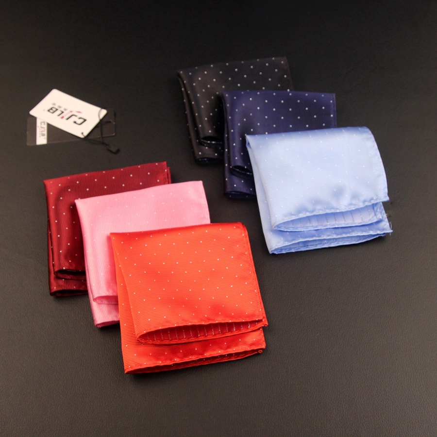 Khăn Tay Efan Bằng Polyester Kiểu Vuông Họa Tiết Rằn Ri Phong Cách Cổ Điển Cho Phái Nam 23*23cm