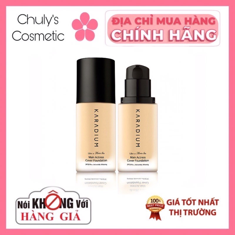 [CHÍNH HÃNG] (tone 21) Kem Nền Lọ Karadium COVER FOUNDATION