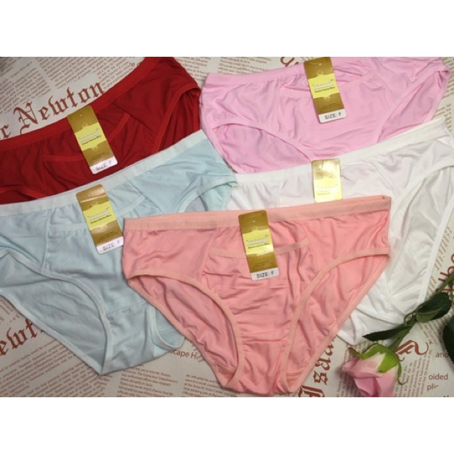 Quần lót nữ cotton có túi tiện dụng size lớn 60=&gt;75kg MS843 (set 10 cái)