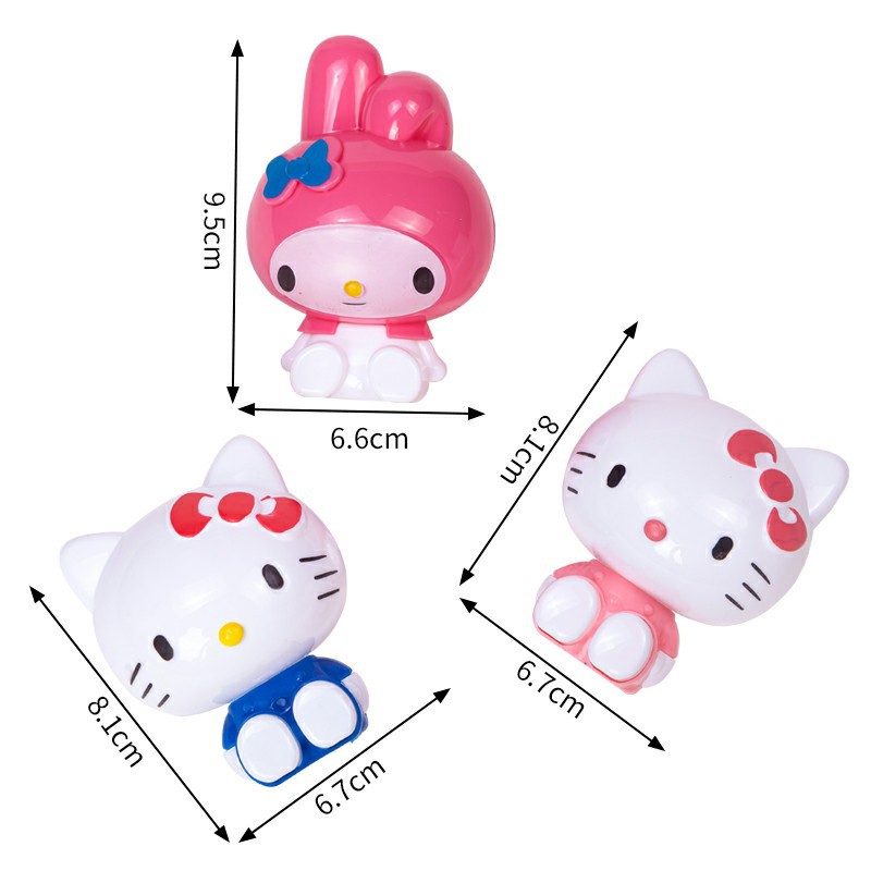 Phụ kiện bánh sinh nhật bánh kem - SET 3 MÈO HELLO KITTY nhựa trang trí bánh