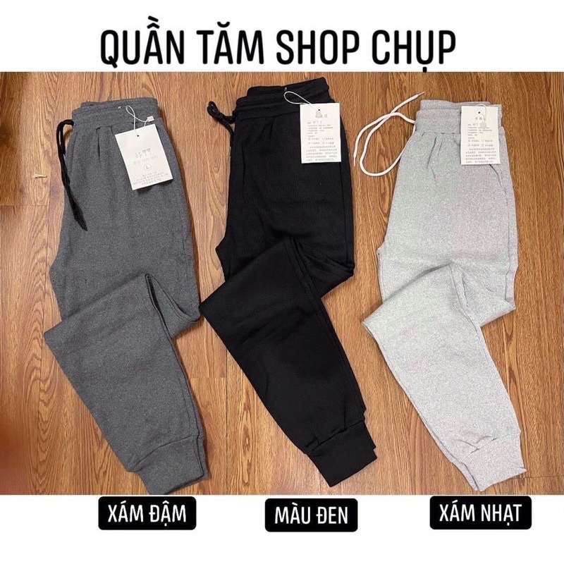 Quần Jogger Nữ Len Tăm bo gấu, Quần Nỉ Nữ Ống Boom trẻ trung Loại Đẹp Q10(có ảnh thật)