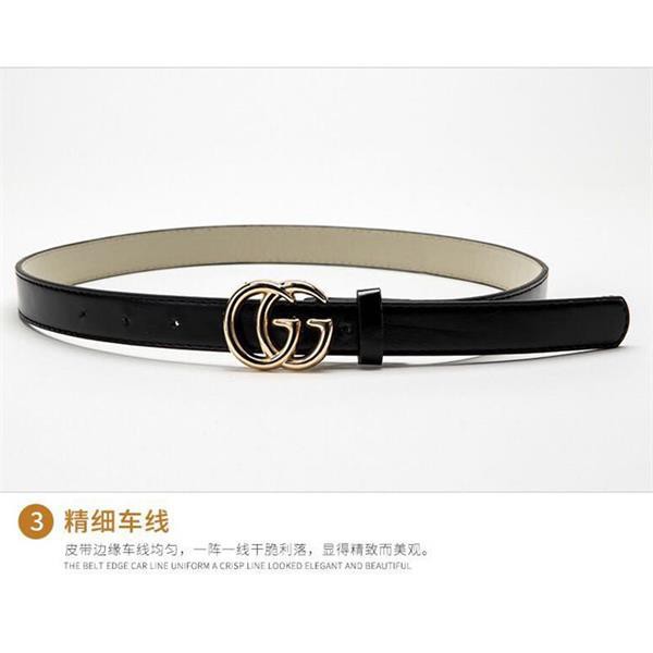 Thắt Lưng Da Pu Khóa Kim Loại Hình Chữ Phong Cách Retro Cho Nữ