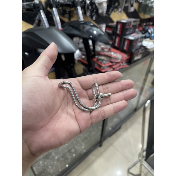 Móc treo đồ inox gắn xe máy