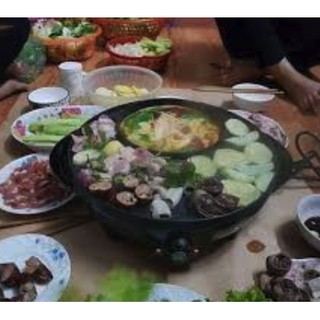 Miễn Vận Chuyển Nồi lẩu nướng đa năng 2 in 1 osaka