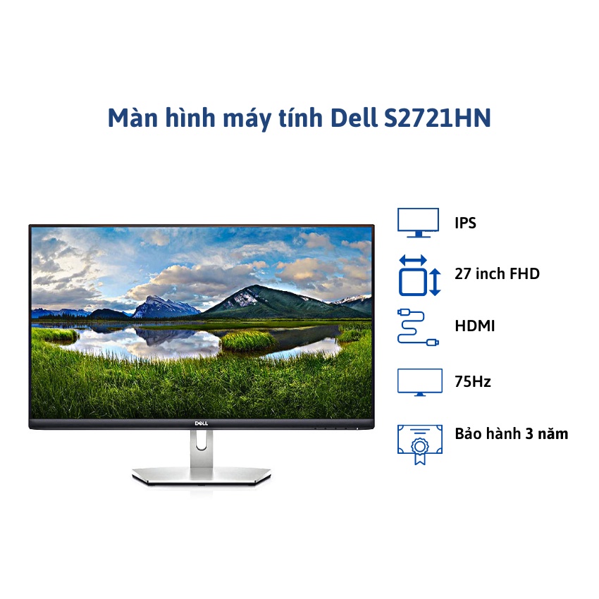 Màn hình máy tính Dell S2721HN 27 inch FHD IPS 75Hz | BigBuy360 - bigbuy360.vn