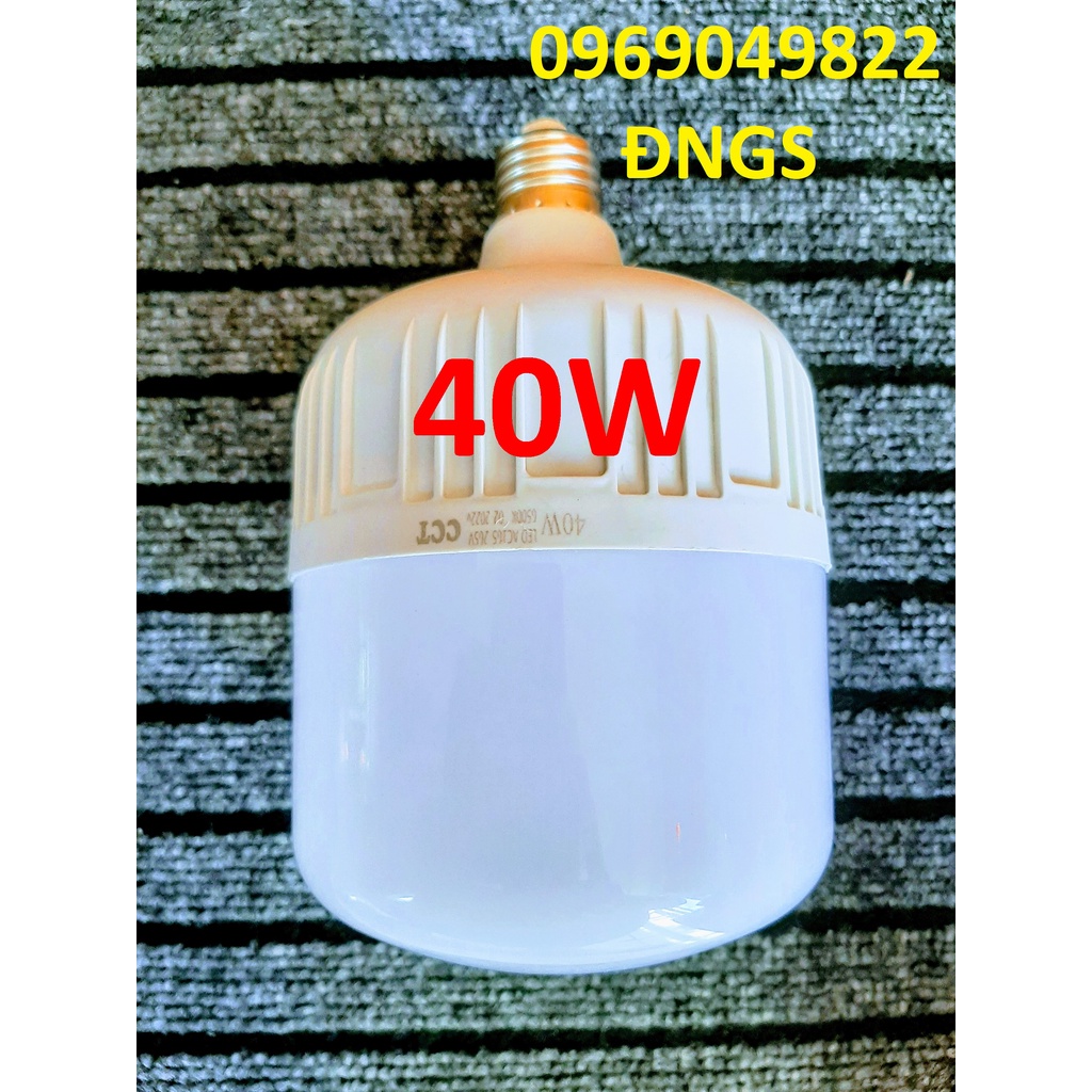 Bóng Đèn Led Trụ 40W To Siêu Rẻ Tiết Kiệm Điện (Bảo Hành 12 Tháng Đổi Mới)