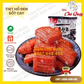 THỊT HỔ ĐEN SỐT CAY - Túi 250gr - Đồ ăn vặt nội địa [Tiệm Chú Quậy]