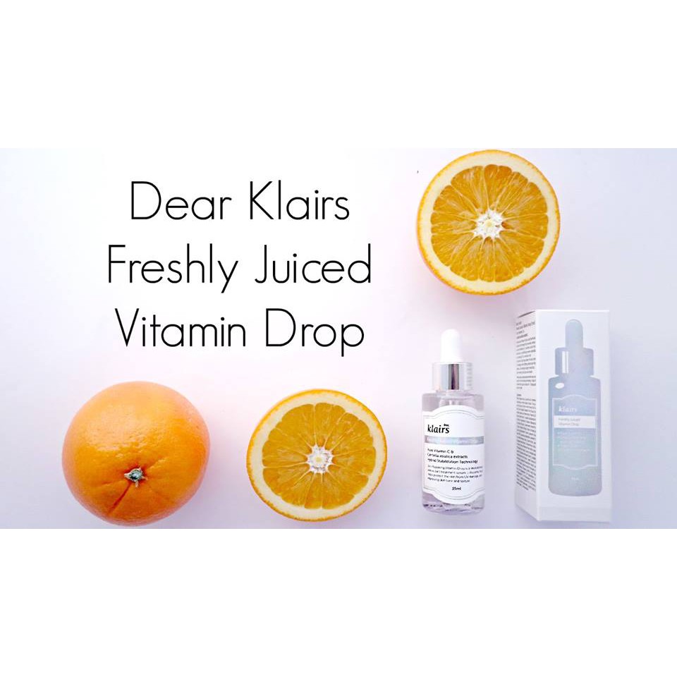 Serum trắng da , mờ thâm nám Klairs Freshly Juiced Vitamin Drop 35ml