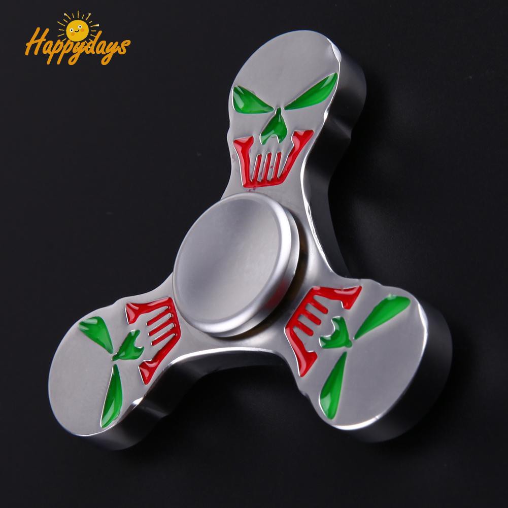 Con Quay Đồ Chơi Spinner Hình Đầu Lâu Bằng Hợp Kim